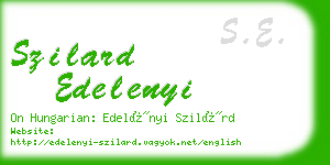 szilard edelenyi business card